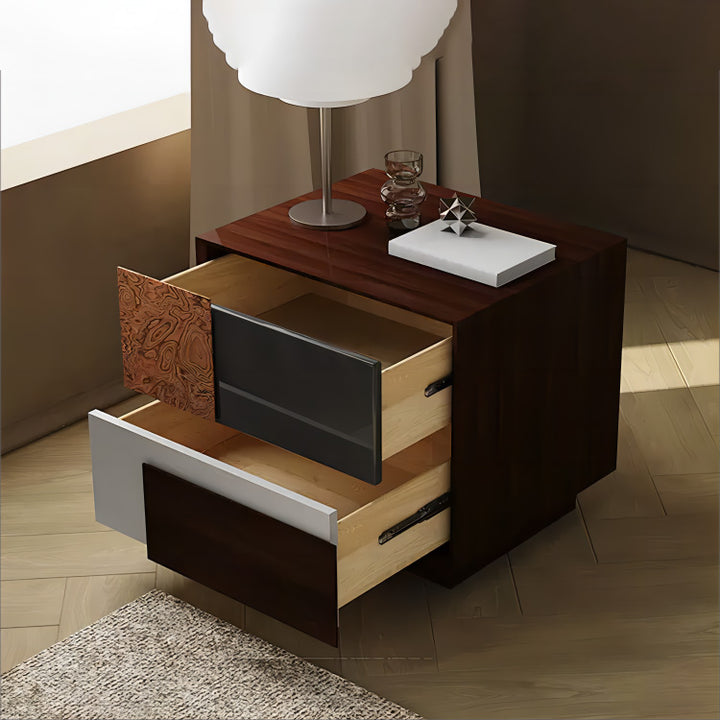 Italian baxter bedroom nightstand minimalist casual storage cabinet