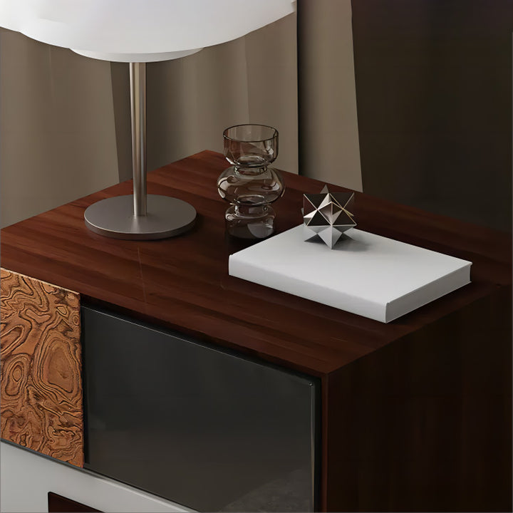 Italian baxter bedroom nightstand minimalist casual storage cabinet