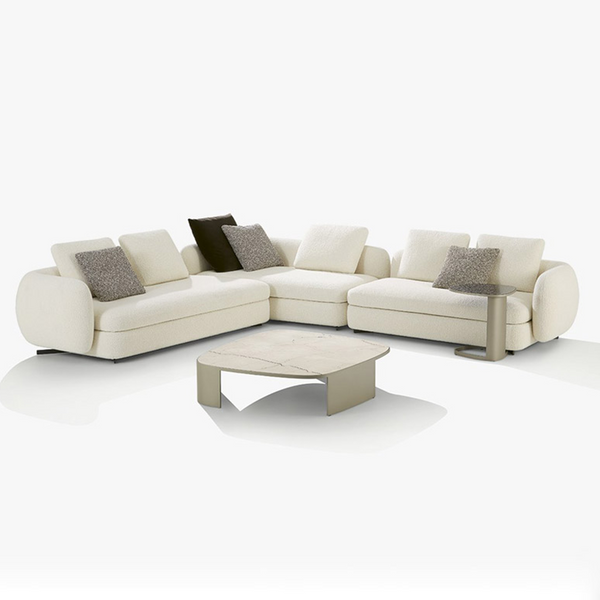 Poliform Curved Fabric Sofa