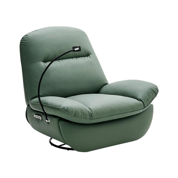 A smart electric lazy sofa in avocado green