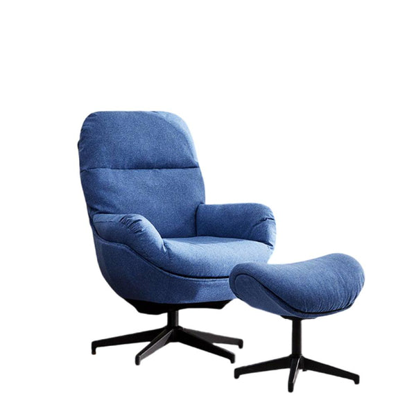 Blue kola ergonomic single sofa set