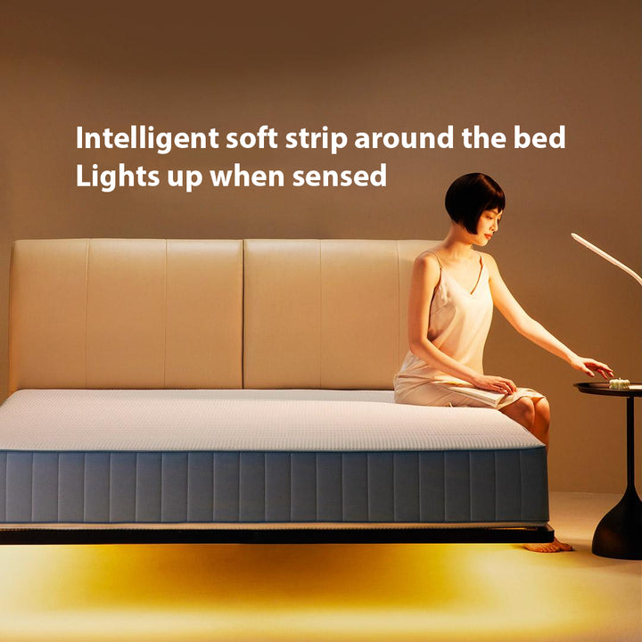 Suspension beds with responsive, intelligent soft bands around the perimeter