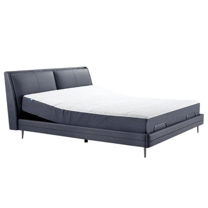 One grey milan smart leather electric bed