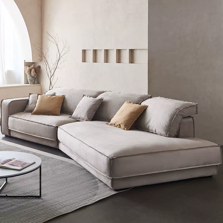 Italian Baxter Budapest Sofa Minimalist Shaped Corner Large Flat Sofa