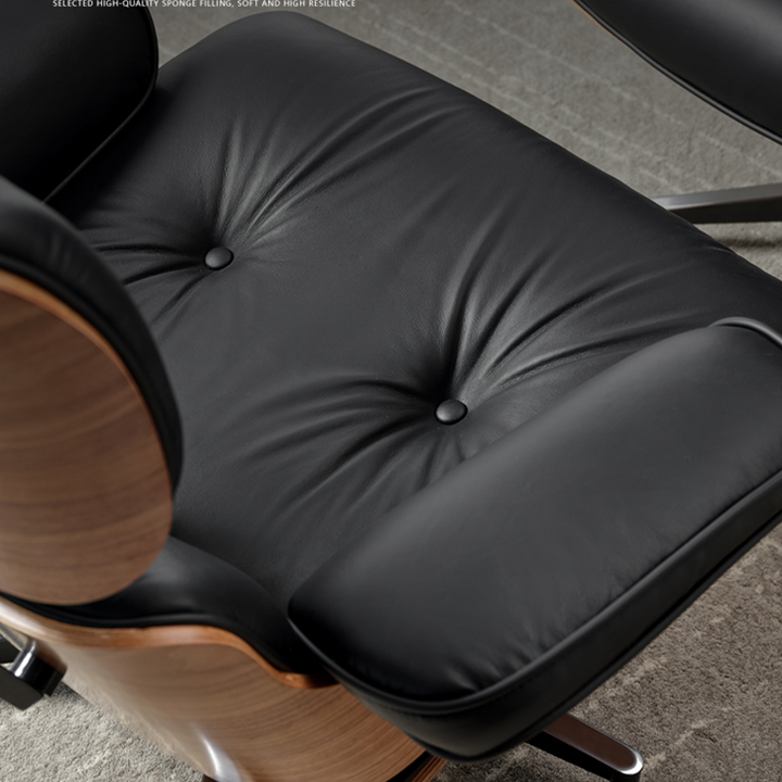 Eames Recliner Leather Eames Lounge Chair Simple Italian Single Sofa Chair