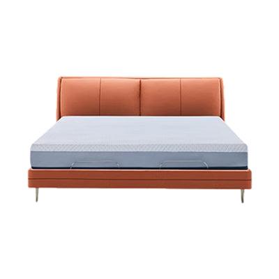 An orange coloured milan smart electric bed Pro