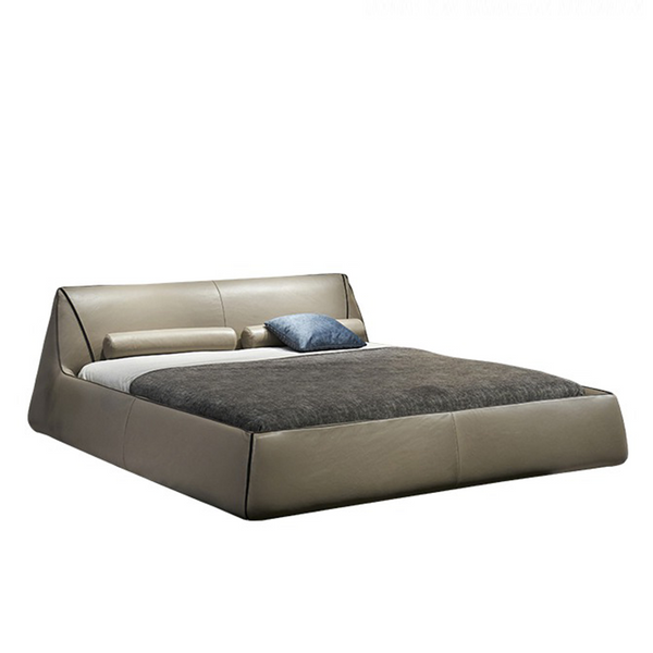 Gamma Leather Twin Bed