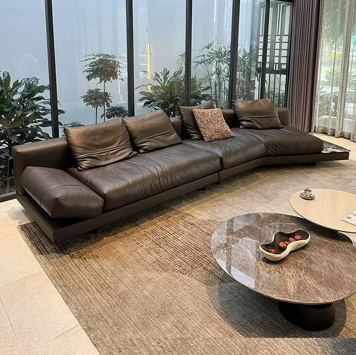 Leather Sofa Italian Minimalist SKYLINE Sofa Light Luxury Modular Sofa