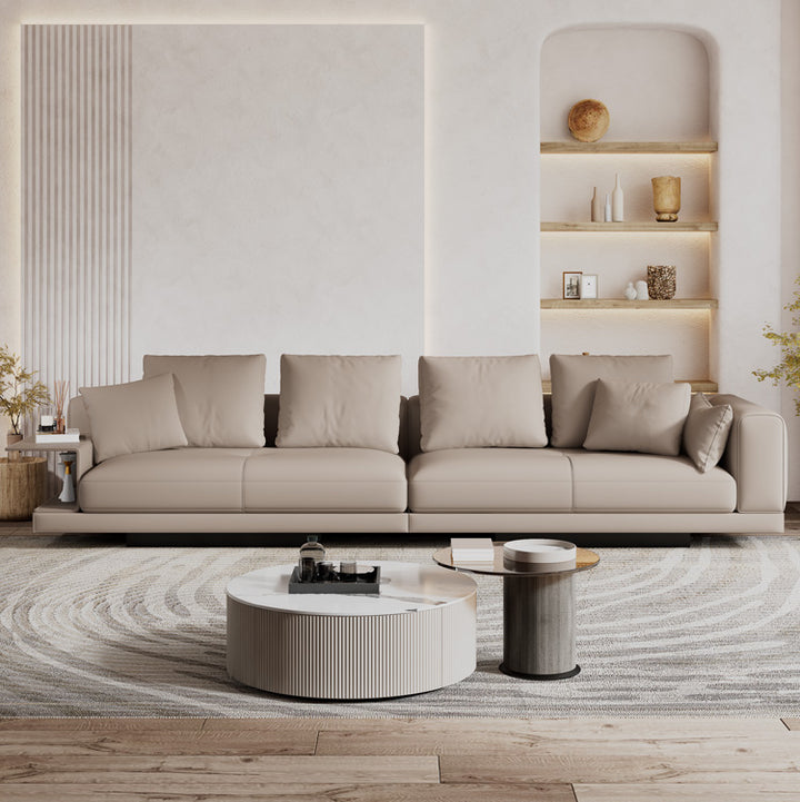 Connery Leather Sofa Italian Minimalist Luxury Modular Sofa