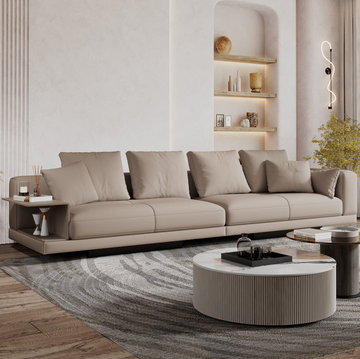 Connery Leather Sofa Italian Minimalist Luxury Modular Sofa